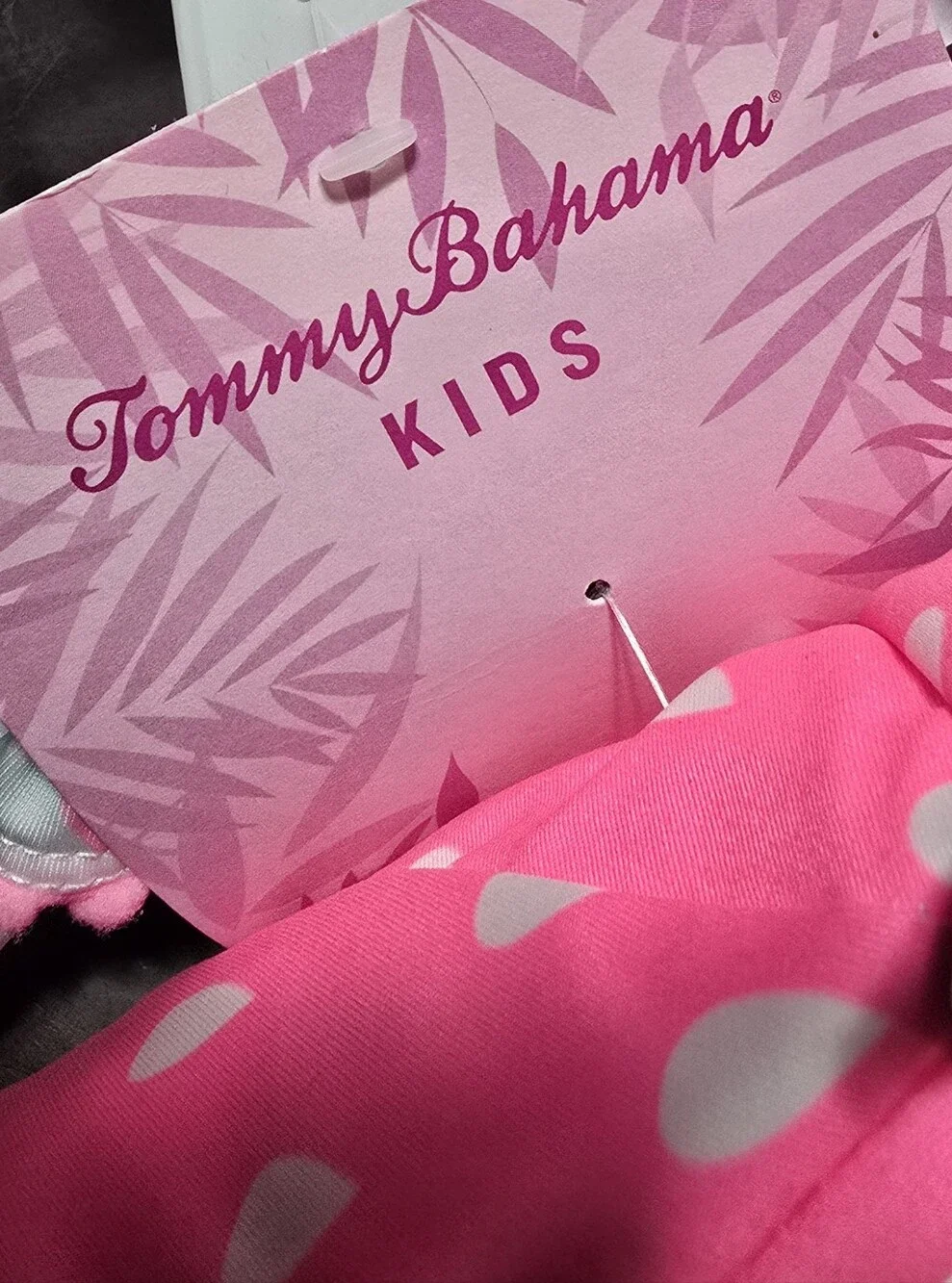 Tommy Bahama Kids Hot Pink Polka Dot Swim Bottoms